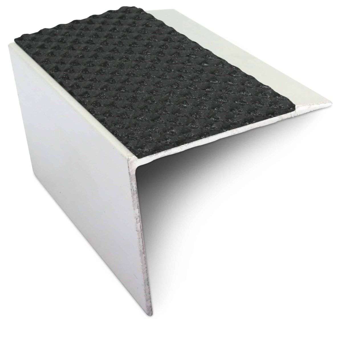 NSL21 Tredsafe Aluminium Non Slip Stair Nosing Edge Trim 67 x 55mm DDA Compliant with PVC Insert