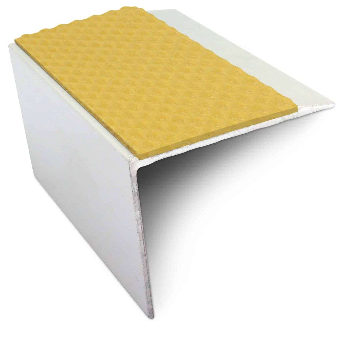 NSL21 Tredsafe Aluminium Non Slip Stair Nosing Edge Trim 67 x 55mm DDA Compliant with PVC Insert