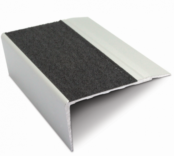 NSL23 Aluminium Non Slip Stair Nosing Edge Trim 68 x 33mm with Silicone Carbide Insert
