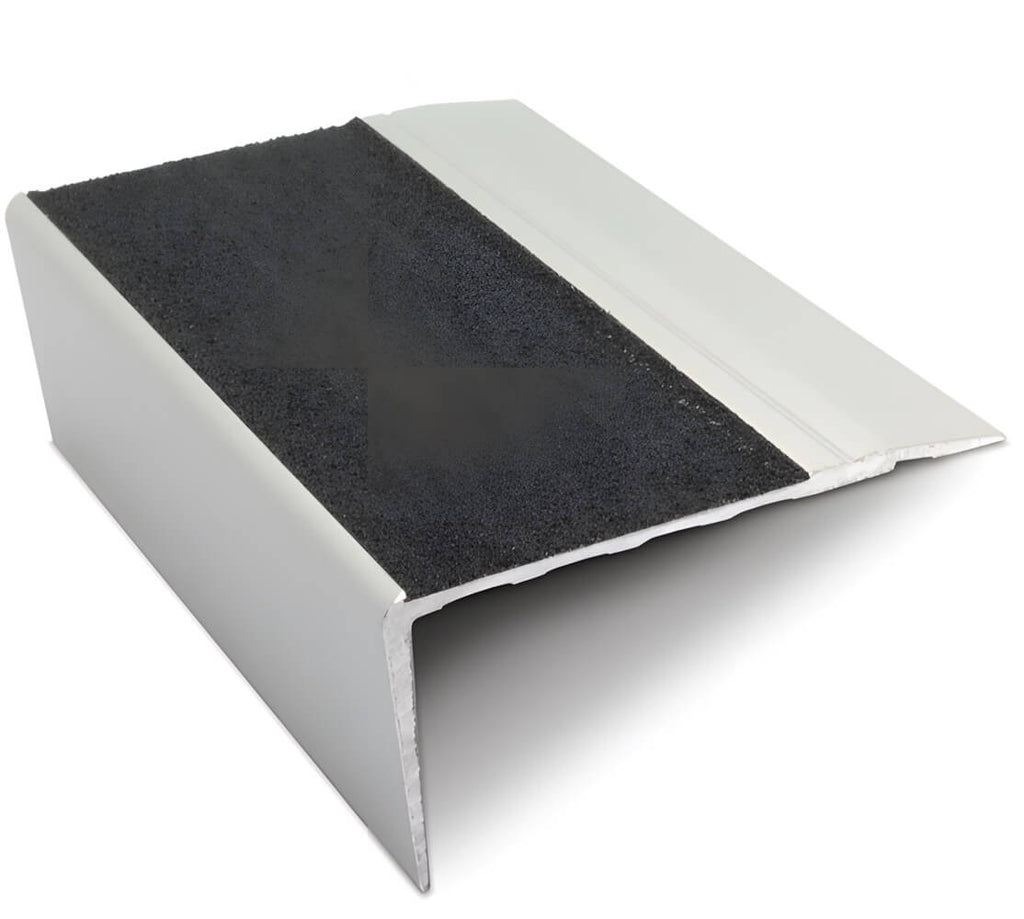 NSL23 Aluminium Non Slip Stair Nosing Edge Trim 68 x 33mm with Silicone Carbide Insert
