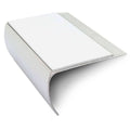 NSL25 Aluminium Non Slip Bullnose Stair Nosing Edge Trim 69 x 40mm with PVC Insert