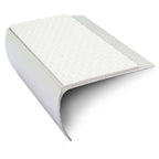 NSL25 Tredsafe Aluminium Non Slip Bullnose Stair Nosing Edge Trim 69 x 40mm with PVC Insert