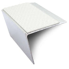 NSL26 Tredsafe Aluminium Non Slip Stair Nosing Edge Trim 67 x 55mm DDA Compliant with PVC Insert Rakeback