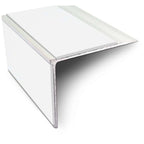 NSL27 Aluminium Non Slip Stair Nosing Edge Trim 75 x 58mm DDA Compliant with PVC Insert