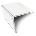 NSL28 Aluminium Non Slip Stair Nosing Edge Trim 75 x 58mm DDA Compliant with PVC Insert Rakeback
