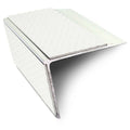 NSL28 Tredsafe Aluminium Non Slip Stair Nosing Edge Trim 75 x 58mm DDA Compliant with PVC Insert Rakeback