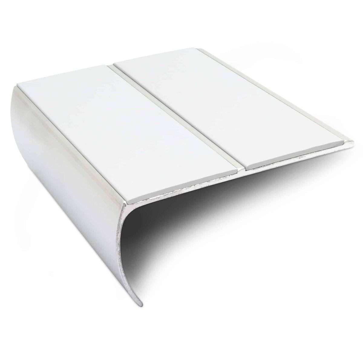 NSL29 Aluminium Non Slip Bullnose Stair Nosing Edge Trim 87 x 40mm with PVC Insert