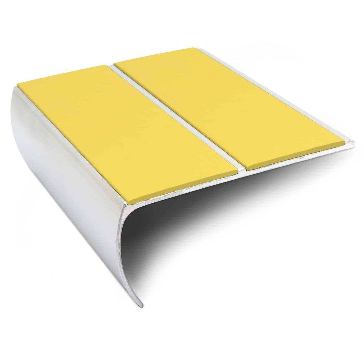 NSL29 Aluminium Non Slip Bullnose Stair Nosing Edge Trim 87 x 40mm with PVC Insert