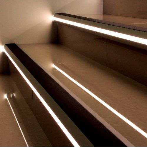 Anti Slip Stair Nosing – Aluminium NSLR50 – Vision Light Out 77.5 x 48.5mm