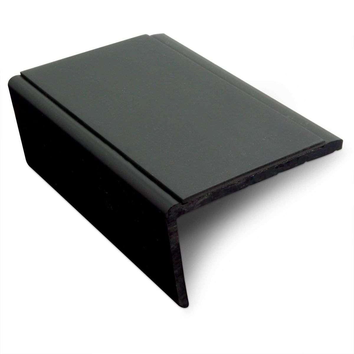 NSP - 56 x 32.5mm Slimline Hard Nose PVC Tredsafe Non Slip Stair Nosing