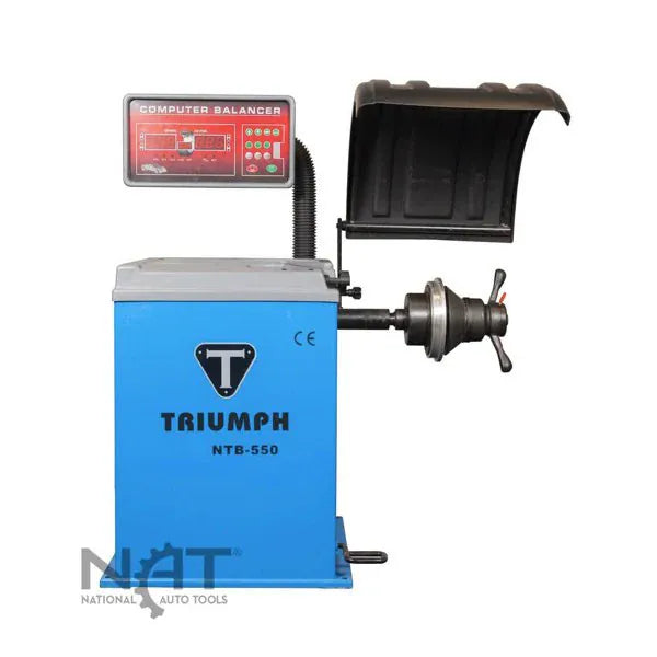 Triumph NTB-550 Computer Wheel Balancer, 10–28" Wheels, ±1g Accuracy, Static/Dynamic/ALU Modes