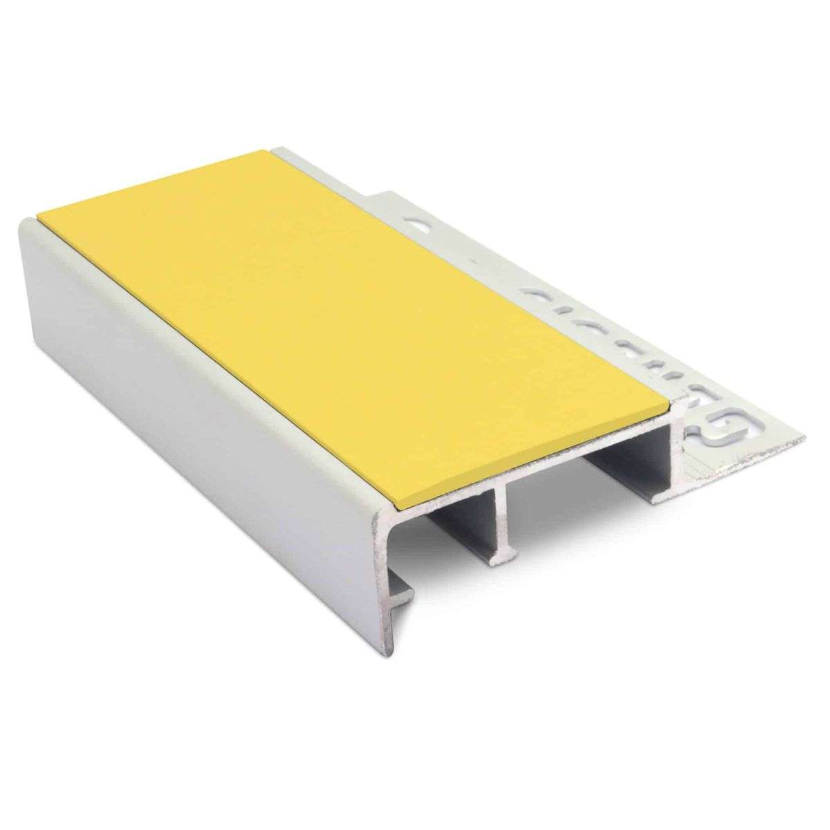 NTS 2.8m Slimline Ceramic Tile-In Non-Slip Aluminium Stair Nosing – PVC Insert