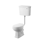 Hix Low Level Toilet With Cistern & Flush Pipe Kit - White