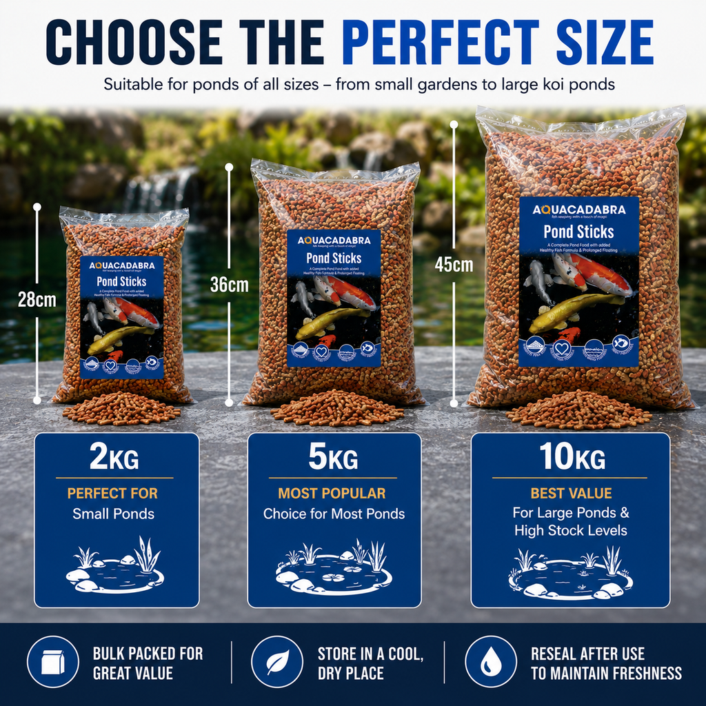 Aquacadabra Koi Goldfish Pond Sticks Fish Food