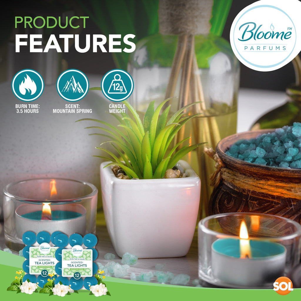Scented Tea Light Candles | 4 Hour Burn Fragrance | 15-30 Pack