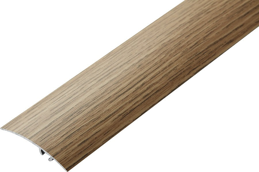 Aluminium wood effect door threshold strip 930 mm – oak  