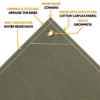 Olive Drab Canvas Tarp 20' x 30'