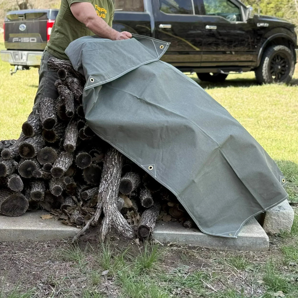 Fire Retardant Canvas Tarp 10' x 16'