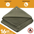 Fire Retardant Canvas Tarp 5' x 7'
