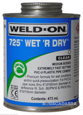 Weld-On 725 Wet R Dry PVC Pipe Cement 237ml