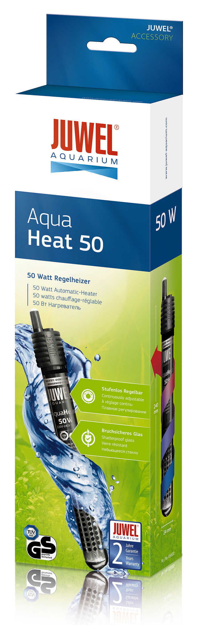 Juwel 50W Aquarium Heater for Up to 75L Tanks