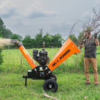 DK2 | OPC506E 6-Inch 14 HP 429 CC Cyclonic Drum Chipper Shredder (Electric Start)