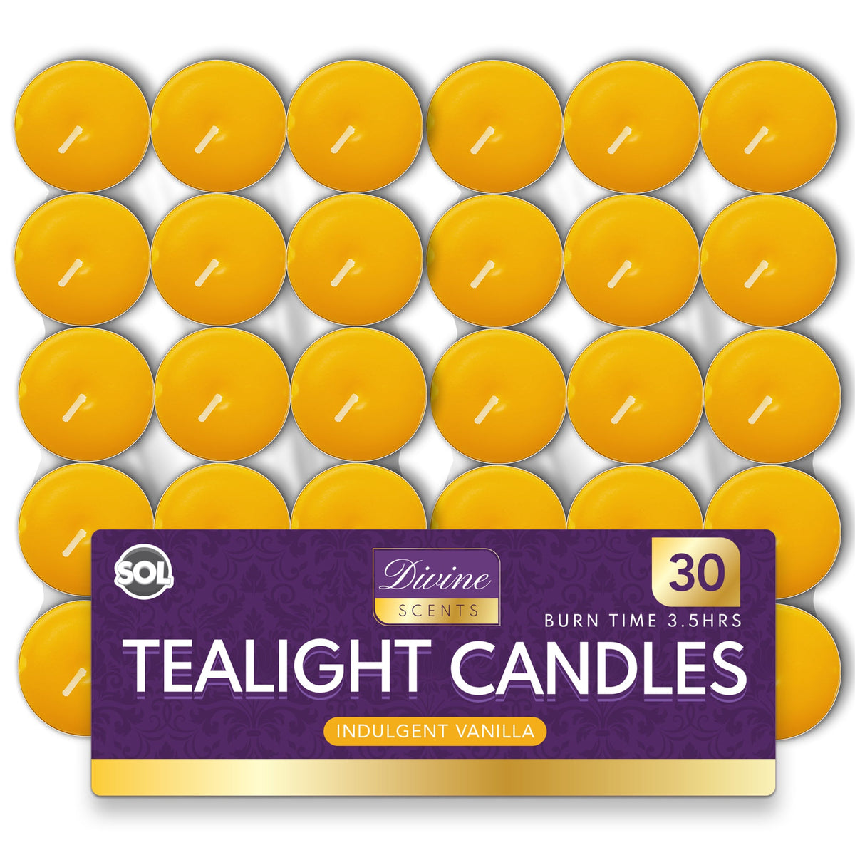 Scented Tea Light Candles | 4 Hour Burn Fragrance | 15-30 Pack