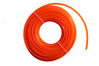 Strimmer Line Orange Square 2mm x 15m