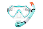 Adult Single Lens Snorkel Set - Aqua
