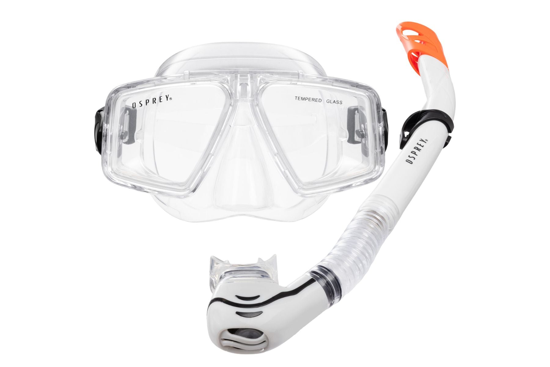 Adult Split Lens Snorkel Set - Clear