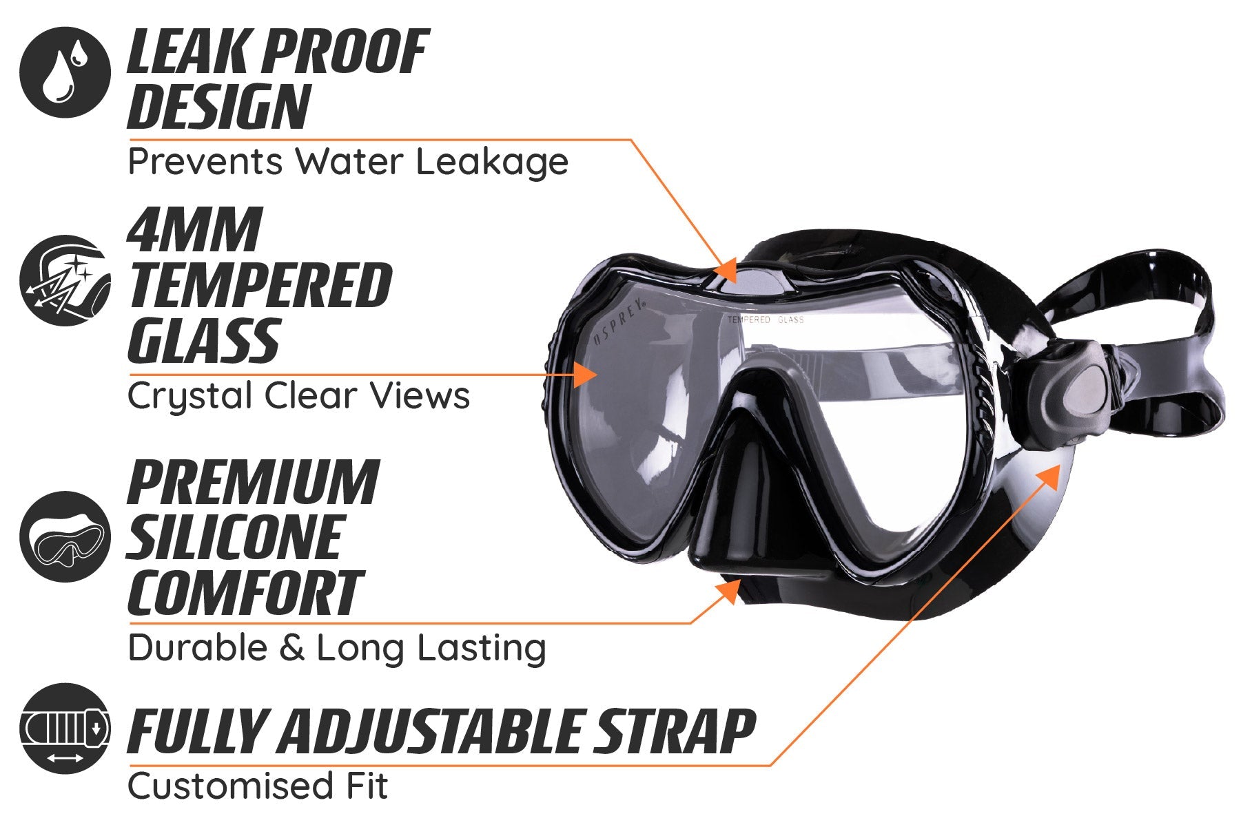Adult Snorkel Set with Fins