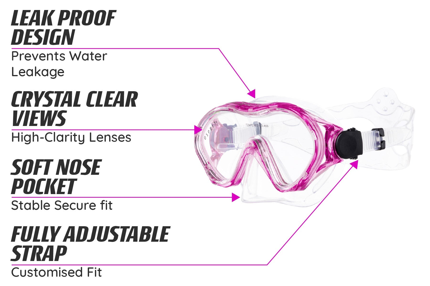 Junior Snorkel Set - Pink