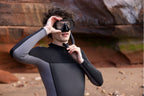 Adult Single Lens Snorkel Set - Black
