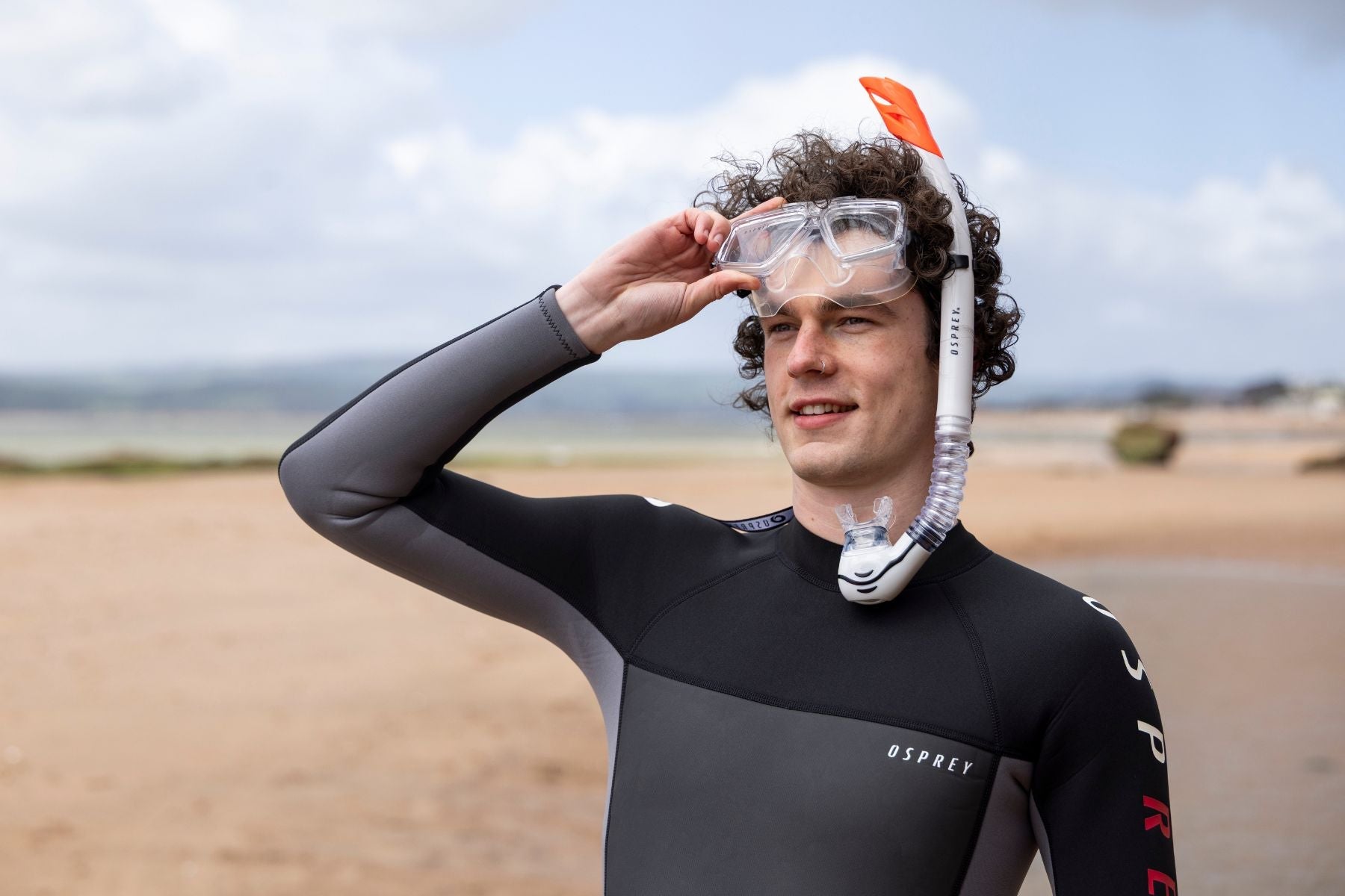 Adult Split Lens Snorkel Set - Clear