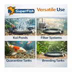Superfish Sinking Air Bubble Ring - Pond & Aquarium Aeration Oxygen Diffuser