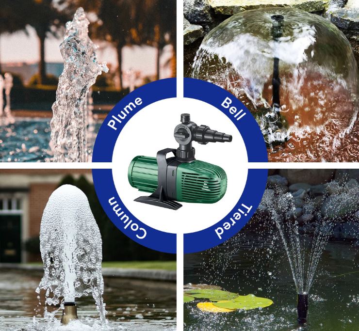 Fish Mate 7000 Pond Pump - 7000L/hr, Anti-Clog, Energy Efficient