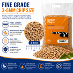 ProRep Beech Chips Fine 25L Natural Reptile Substrate 3-6mm Bedding