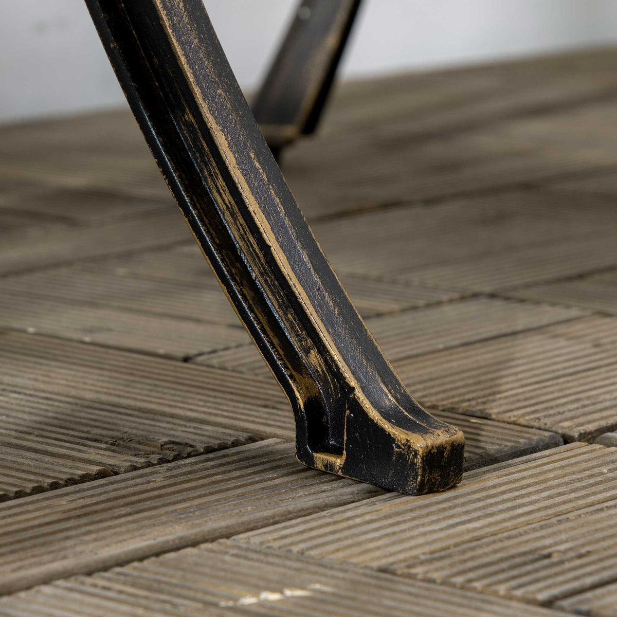 3 Piece Cast Aluminium Bistro Set with Parasol Hole, Bronze