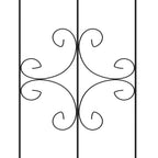 4-Pack 20" x 71" Metal Garden Trellis with Arrow Design