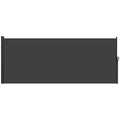 13' x 5' Retractable Side Awning, Full Cassette Privacy Screen, Black