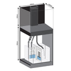 D-D Aqua-Pro Reef 600 CUBE Tank & Cabinet (Gloss Anthracite)
