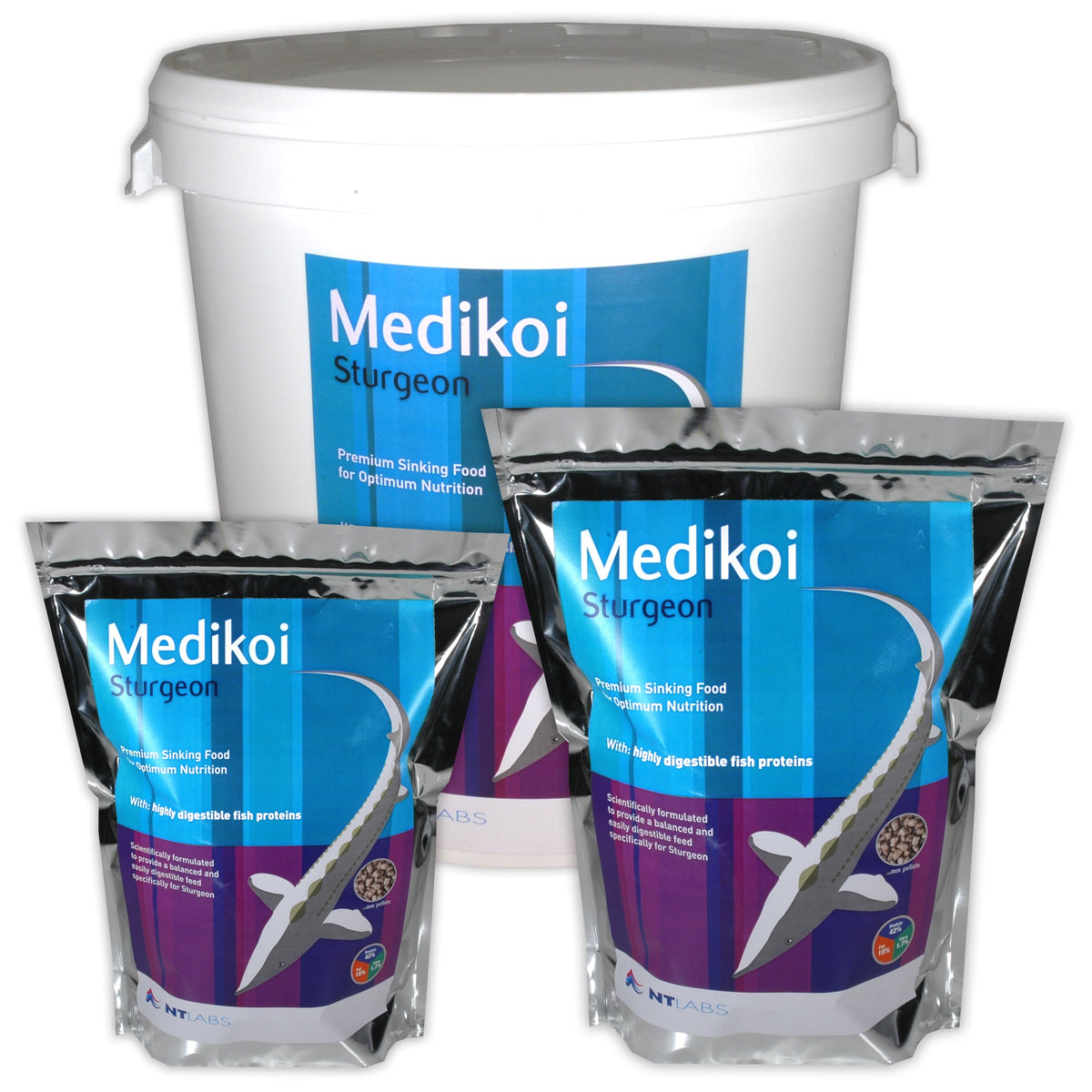 NT Labs Medikoi Sturgeon: High-Protein Sinking Pellets