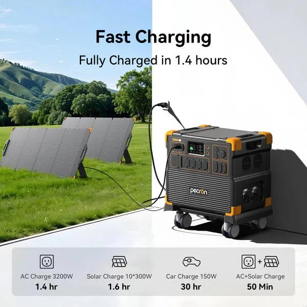 Pecron E3800LFP 4200W 3840Wh Portable Power Station