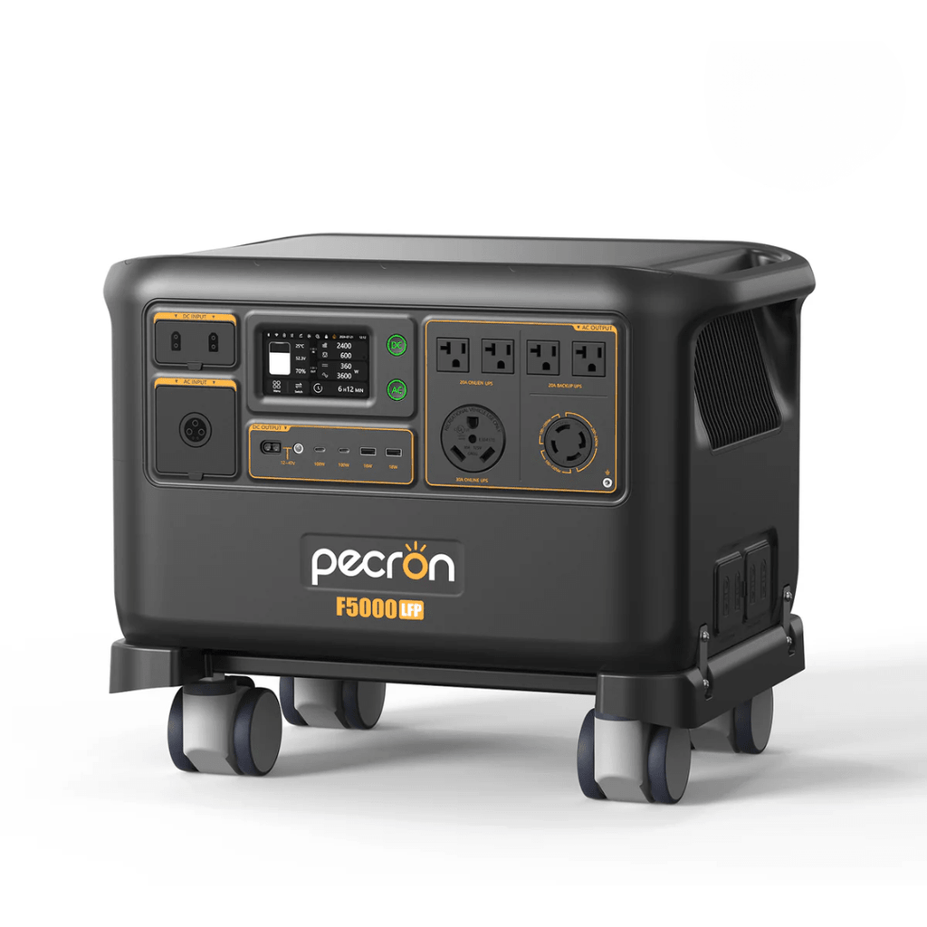 Pecron F5000LFP 7200W 5120Wh 120V/240V Portable Power Station - Off Grid Stores