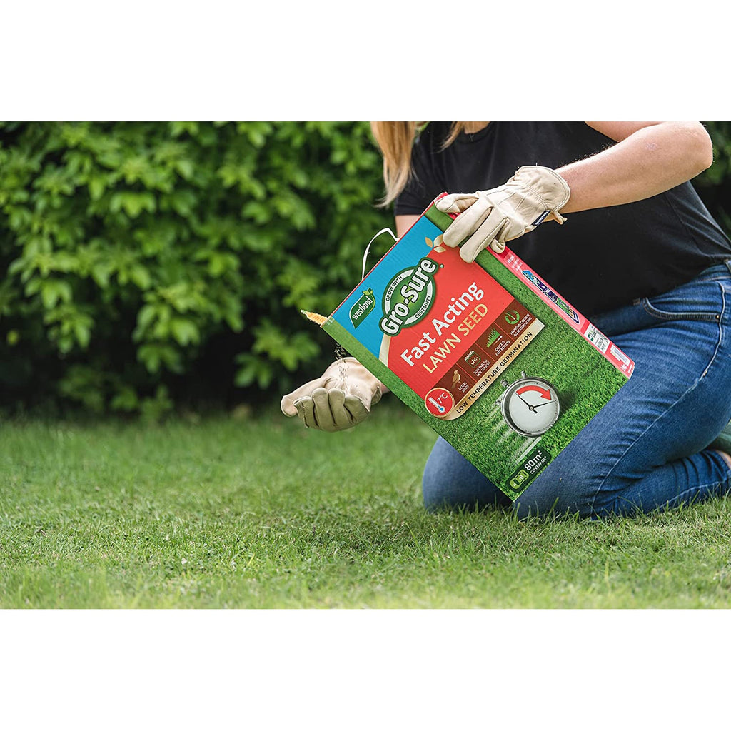 Gro-Sure Fast Acting Lawn Seed for Quick Germination