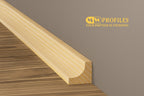 Pine Wood Scotia Trim 15x15 MM & 20x20 MM x 1 M & 2.4 M Length Natural Moulding Decorative Skirting Edge Strip