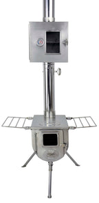 Camp Stove Pipe Oven | Stainless Steel | Suits Med & Large Stoves