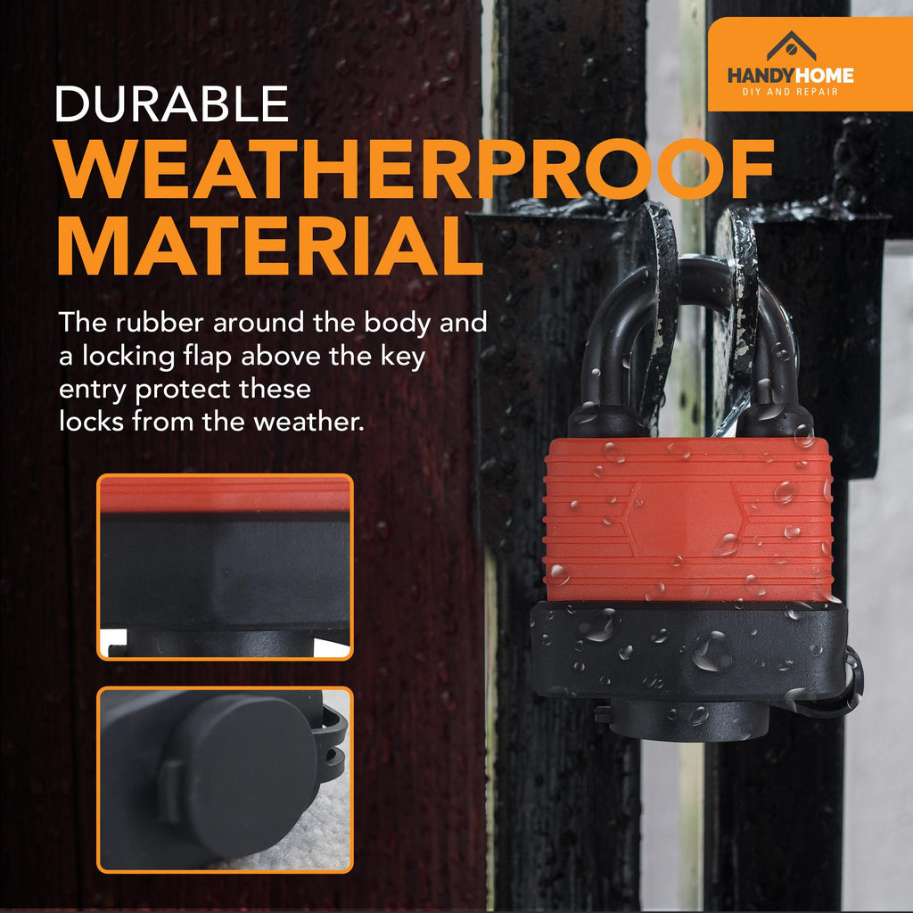 Weatherproof Padlock 40mm | Outdoor Security Lock Includes 3 Keys