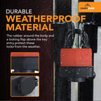 Weatherproof Padlock 40mm | Outdoor Security Lock Includes 3 Keys
