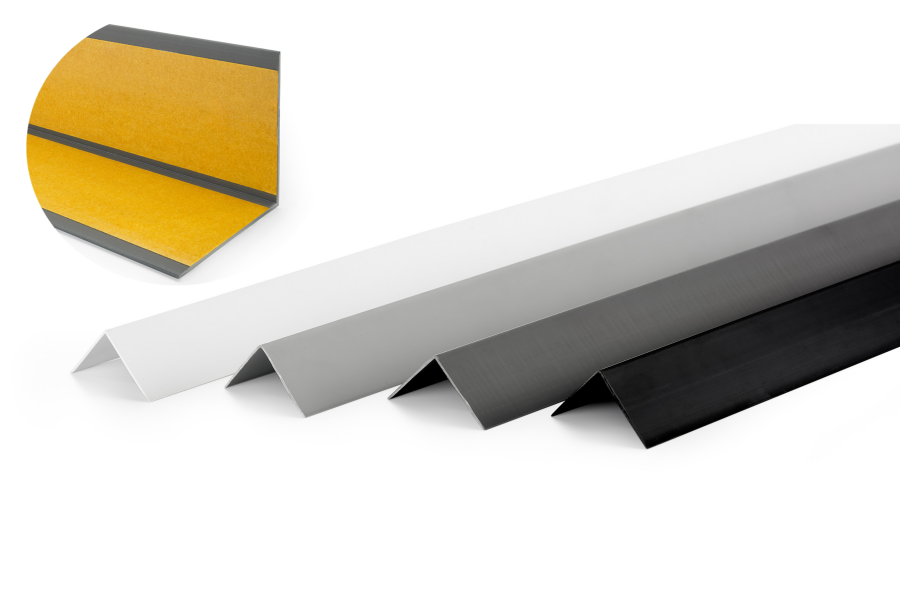 1 M Length – Self Adhesive PVC Corner Trim 90° Plastic Angle Wall Edge Strip Protector